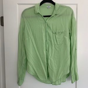 Splendid Button Up Shirt in Soft green